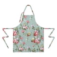 thumbnail image 2 of Pioneer Flower Floral Print Pattern Apron-Garden Aprons for Women with Pockets-Cotton Linen Waterproof Kitchen Cooking Gardening Aprons Adjustable for Kitchen,Cooking,BBQ and Salon 33x27 Inch, 2 of 7