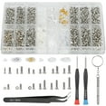 thumbnail image 1 of EEEkit Eyeglass Repair Kit, Eyeglass Screws Nose Pads, Precision Screwdriver Set with Tweezer, Repair Tool for Spectacles, Watch, 1 of 6
