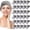 Gray, variant on 30 Pack Headband Facial Esthetician Hair Wrap for Women Adjustable Makeup Shower Stretch Towel with Tape(White)