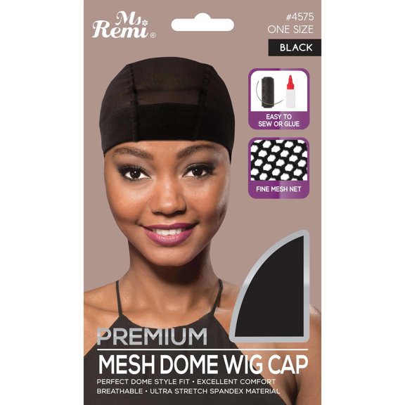 Annie #4575 Ms. Remi Premium Mesh Dome Wig Cap Black