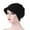 Black, variant on ievspot Women Winter Cotton Hat Winter Brim Beanie Hats for Women Slouchy Beanie Cap with Visor Warm Newsboy