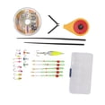 thumbnail image 3 of Ice Fishing Pole Combo, 100m Line Hooks High Strength Pole Tip Ice Fishing Rod Kit  For Winter Blue,Yellow,OD Green, 3 of 8