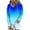 Blue, variant on Jinhomg Women's Thin Fleece Hooded Sweatshirt Fall Lightweight Gradient Pullover Tops Casual Comfy Long Sleeve Drawstring Hoodies with Pocket Spring Saving Today Red XL