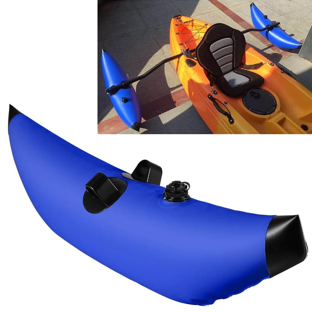 DimyFew PVC Single Inflatable Kayak Canoe Boat Fishing Standing Outrigger/Stabilizer Blue