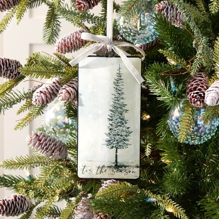 Melrose Tis the Season Pine Tree Ornament Set of 12