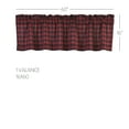 thumbnail image 6 of VHC Brands Rustic & Lodge Kitchen Window Curtains-Cumberland Bedding Accessory, Valance 16x60, Chili Pepper Red, 6 of 8