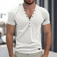 thumbnail image 2 of Men's Stylish Casual Short Sleeve T Shirt for Everyday Wear Comfortable and Versatile Design for Any Occasion Mens T-Shirts No Roll Collar Xl Tall Colored V Neck T Shirts Multi Pack Cotton, 2 of 6