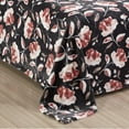 thumbnail image 3 of Plazatex Luxurious Ultra Soft Lightweight Altura Printed Blanket King Grey Floral, 3 of 4