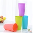 thumbnail image 3 of 12Pcs Unbreakable Drinking Glasses,5.7x3.2x2.4In Multi-Color Reusable Safe Water Glasses,Plastic Water Cups for Christmas,Thanksgiving(500ml/17.5oz), 3 of 6