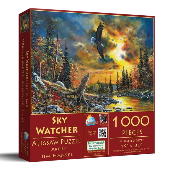 SUNSOUT INC - Sky Watcher - 1000 pc Jigsaw Puzzle by Artist: Jim Hansel - Finished Size 19" x 30" - MPN# 67377