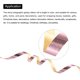 thumbnail image 4 of Cinta de rizado Uxcell para globos metálicos de 3/16" 11 yardas 2 piezas para regalos de Navidad, bodas y manualidades en color oro rosa, 4 of 6