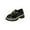 Black, variant on Xfvqtps Womens Classic Loafer Shoes with Metal Accent Comfortable Flat Sole Slip on Casual Shoes for Everyday Wear Black