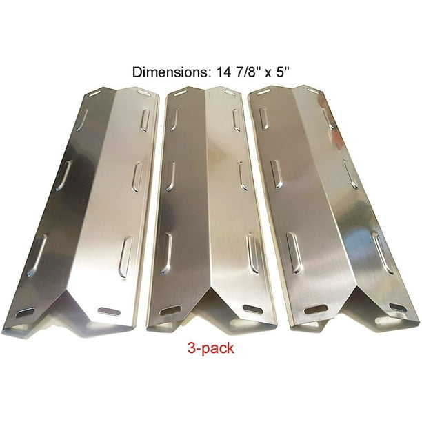 Set of Three Stainless Steel heat plates and Three Burners for Kenmore