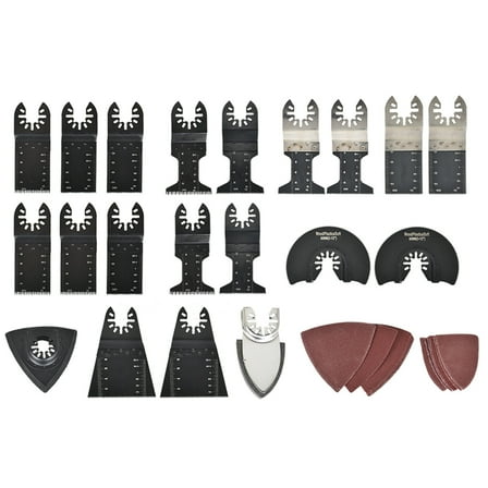 EPOTOOR Oscillating Tool Accessories Kit Universal Metal Multi Saw Blades 40 Pcs