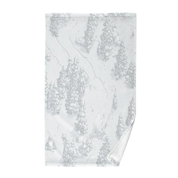 Winter Wonderland Soft 100% Cotton Towel, High Absorbency, Single Pack, 16" x 28"