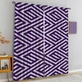 thumbnail image 4 of Geometric Symmetric Triangles Soundproof Privacy Curtains, Continuous Abstract Lines Illustration Blackout Pinch Pleated Curtains, Foldable Breathable Home Curtains for Living Bedroom-W42xL54in, 4 of 5