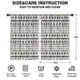 thumbnail image 2 of Blackout Kids Curtains,White Geometric Zigzag Circle Pattern Childrens Insulated Curtains Set Of 2,Bedroom Essentials,Toddler Room Decor 42x63in(106x160cm), 2 of 5