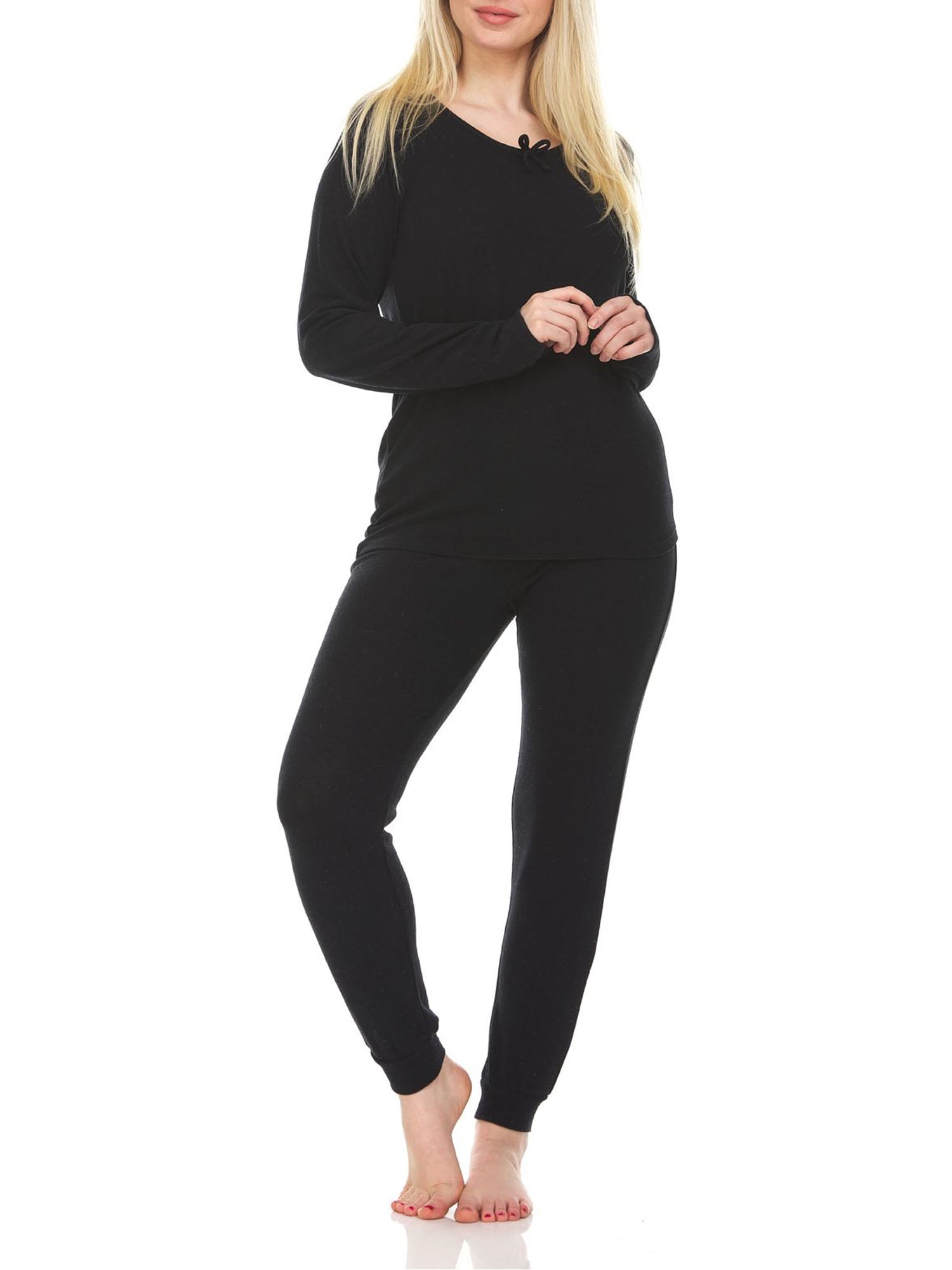 Isotoner Women’s Long Sleeve Top and Jogger Pant Lounge Set