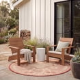 thumbnail image 3 of SAFAVIEH Courtyard Claire Rooster Indoor/Outdoor Area Rug, 6'7" x 6'7" Round, Natural/Red, 3 of 9
