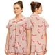 thumbnail image 2 of HITIME Pijama Navideña para Mujer de Seda de Leche Talla XL, Conjunto de Short y Playera, Tela Ultra Suave y Transpirable, Comodidad de Lujo para Dormir o Lounge, 2 of 8