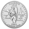 thumbnail image 2 of 2003-D Illinois Statehood Quarter 40-Coin Roll (Mint Wrapped), 2 of 3