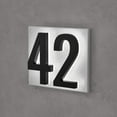 thumbnail image 2 of 5-Inch Mounting Plate for Lighted Address Numbers by LN LUMANUMBERS, Durable Stainless Steel, (for 2 Numbers, Bronze), 2 of 3