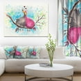 thumbnail image 3 of Design Art Two Birds in Love on Branch Canvas Print, 3 of 3