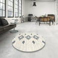 thumbnail image 3 of Ahgly Company Indoor Rectangle Contemporary Antique White Beige Abstract Area Rugs, 2' x 3', 3 of 6