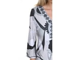 thumbnail image 3 of Women's 3/4 Sleeve Abstract Printed Dress, 3 of 4