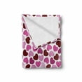 thumbnail image 2 of Baby Shower Soft Flannel Fleece Throw Blanket, Love Themed Hearts Pattern Party Themed Composition Modern Illustration, Cozy Plush for Indoor and Outdoor Use, 60" x 80", Ruby Pink Lilac, by Ambesonne, 2 of 6
