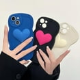thumbnail image 2 of Designed for iPhone Case,Water Wave Frame with 3D Love Heart Camera Lens Protection Shockproof Protective Cover Phone Case (iPhone 14 Pro Max,White), 2 of 6