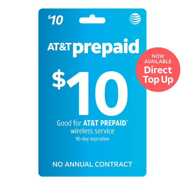AT&T PREPAID $10 Direct Top Up - Walmart.com - Walmart.com