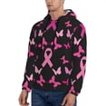 thumbnail image 3 of Goofa Breast Cancer for Men's Hooded Sweatshirt - Lightweight Pullover Hoodie with Kangaroo Pocket, Perfect for Everyday Wear-XX-Large, 3 of 7