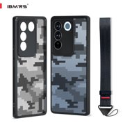 IBMRS For vivo s16/s16pro/v27/v27pro Case,Translucent Shockproof Phone Cover (Camo Black)