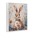 thumbnail image 3 of Stupell Industries Rabbit with Wild Daisies White Framed Giclee Art design by Sara Culpepper, 30 x 24, 3 of 8