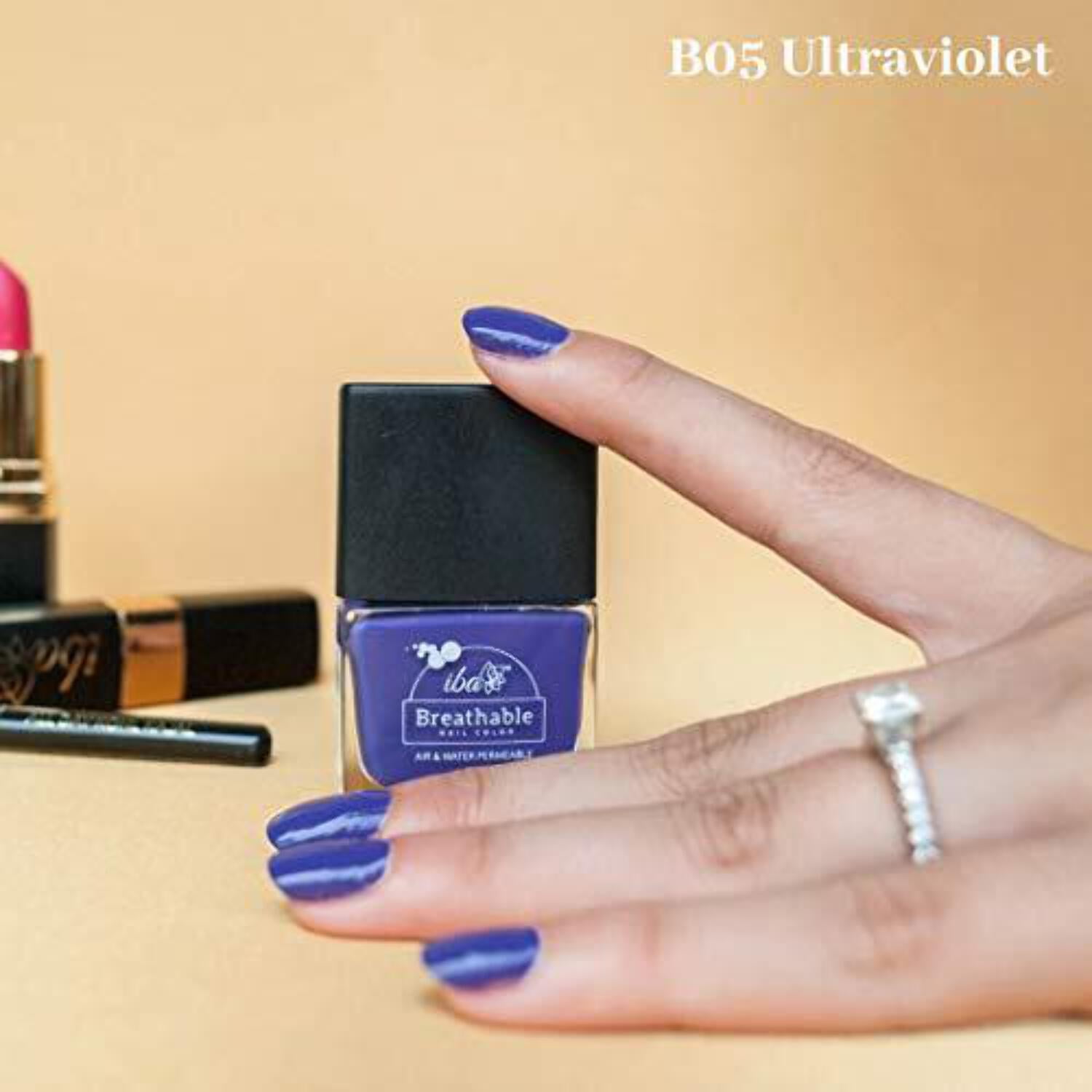 Iba Breathable Nail Color - B04 French Lavender, 9ml | Enriched with  Vitamin E | High Glossy Shine | Long Lasting | Nail Polish | 100% Natural,  Vegan & Cruelty Free