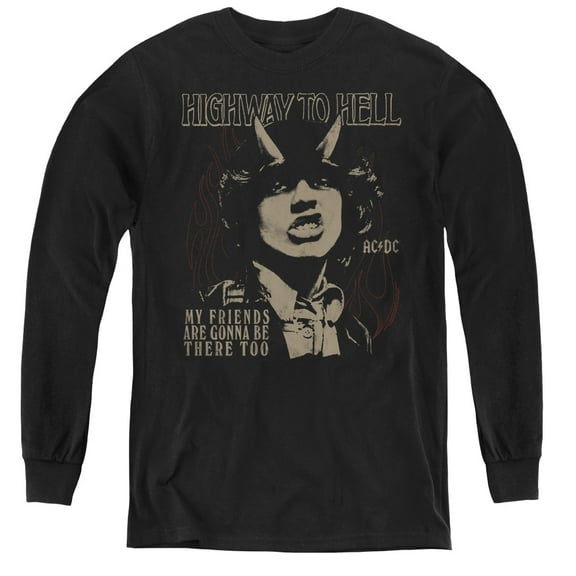 Acdc - My Friends - Youth Long Sleeve Shirt - Large