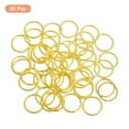 thumbnail image 3 of Unique Bargains Open Jump Rings 50Pack 18mm O-ring Connectors for Jewelry Making, Gold, 3 of 5