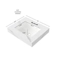 thumbnail image 3 of LHYY 24" White Sintered Stone Countertop and Undermount Ceramic Basin with Three Standard Pre-drilled Faucet Holes,NO Cabinet,NO Faucet and Sink Cover, 3 of 7