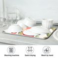 thumbnail image 7 of Yayeee Dish Drying Mat for Kitchen Counter 18"x24" Microfiber Absorbent Pad, Beige Apple Pattern, 7 of 7