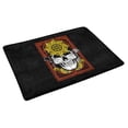 thumbnail image 2 of MKHERT Halloween Skull Flower Sword Doormat Rug Home Decor Floor Mat Bath Mat 30x18 inch, 2 of 3