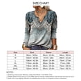 thumbnail image 5 of Blusa de ajuste casual,Blusa casual con cuello en V con muescas para mujer Blusa con cuello con muescas Diseño exquisito, 5 of 5