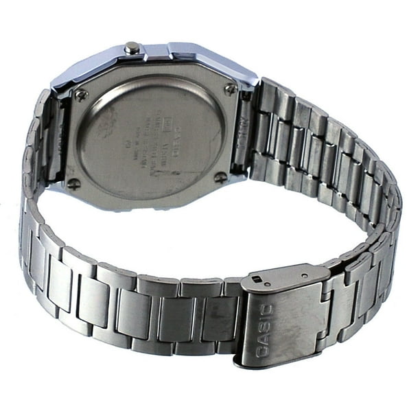 Casio A158WA-1 Men's Vintage Metal Band Chronograph Alarm Digital Watch -