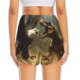 thumbnail image 4 of Haiem Dinosaur Bald Eagle Women's 2 in 1 Running Shorts - Lightweight Athletic Workout Gym Yoga Breathable Sports Shorts Liner with Phone Pockets-Small, 4 of 9