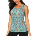 thumbnail image 1 of Balery Sea Lighthouse Camiseta sin mangas estampada ligera para mujer, tops de entrenamiento sin mangas, camisetas de yoga transpirables de secado rápido.-XX-Large, 1 of 7