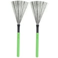 thumbnail image 5 of FUEENIRVA Fueenirva 1 Pair Green Wire Brush Drumsticks High Carbon Steel Maple Handle for Jazz Drums Practice, 5 of 8