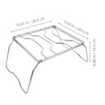 thumbnail image 2 of SWETRACE 1Pack Silver Folding Campfire Grill for Camping and Grilling 10.4x9.6x6.5in, 2 of 8