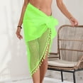 thumbnail image 2 of FhsagQ Paréo pour Femme Paréo de Maillot de Bain pour Femme pour Plage Piscine Maillot de Bain Blouse Contrastée Dégradé Robe de Plage au Crochet Femme Paréo Femme Robe Paréo Combinaison Verte Taille Unique, 2 of 5