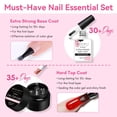 thumbnail image 2 of Set de capa superior y base en gel Makartt, 15 ml, gel base, 8 ml, capa superior, 2 of 9