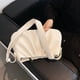 thumbnail image 3 of Bolso Hombro Mujer PU Correa Ajustable Plisado Hobo Sling Bag, 3 of 9